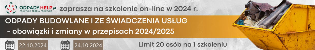 Szkolenie odpady budowlana 